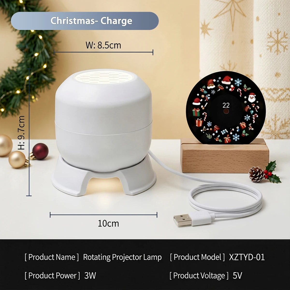 FestiveGlow™ – Świąteczny Projektor LED