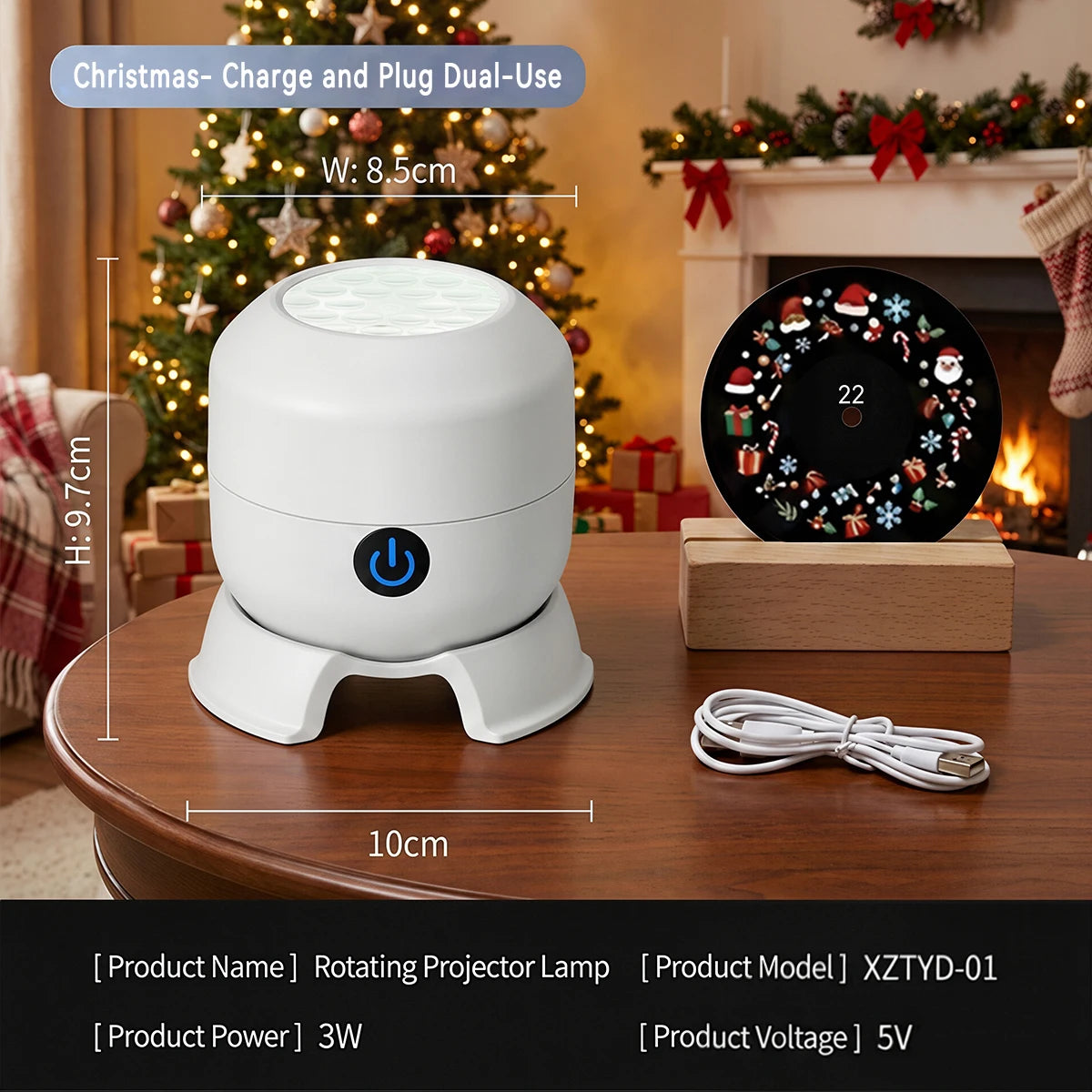 FestiveGlow™ – Świąteczny Projektor LED
